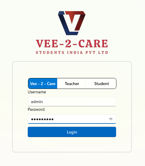 2.Student Login